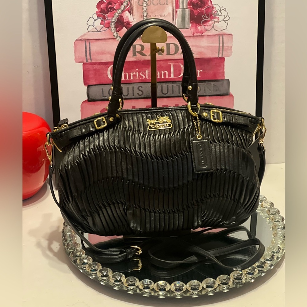 Coach Madison Gathered Leather Sophia Satchel with the style number F1182-18620